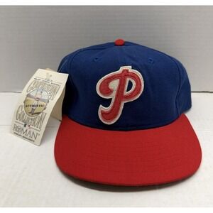 Vintage Philadelphia Phillies Cooperstown ROMAN Fitted Hat 7 1/2 USA MLB